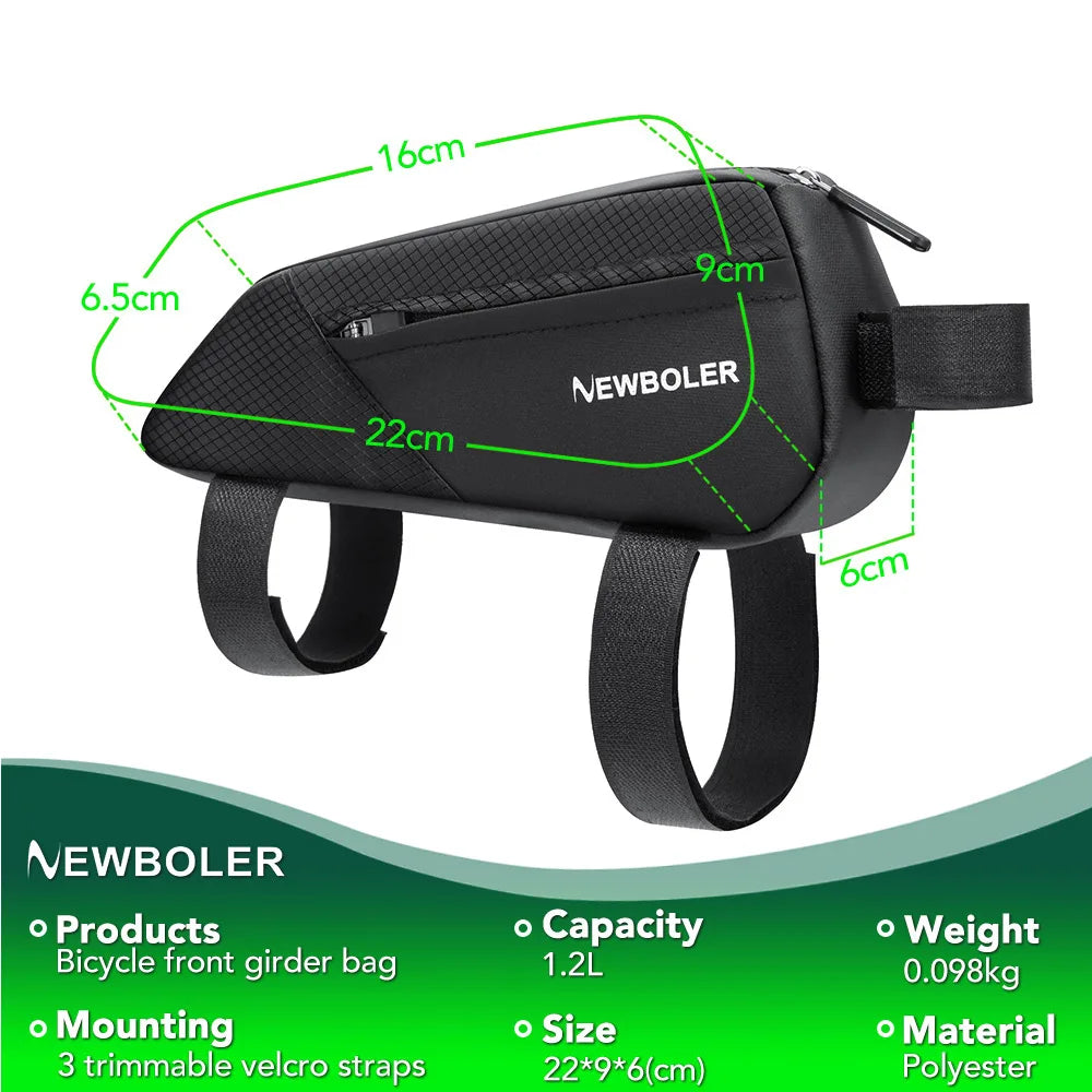 NEW Bike Bag Waterproof Reflective Front Top Frame Tube Bag Large Capacity Ultralight Bicycle Bag Cycling Pannier Bag Accessories