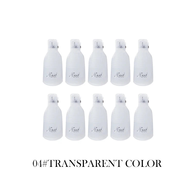 NEW Arrivals Plastic Nail Art Soak Off Cap Clips UV Gel Polish Remover Wrap Tool Fluid for Removal of Varnish Manicure Tools Women Ladies Beauty Salon Supplies