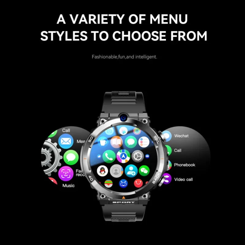 NEW Arrivals H10 Smart Watch 4G 256GB Net Global WI-FI 17 Languages with Multifunctional Sports Round Screen Smartwatch NFC Positioning for Fitness GPS Tracker