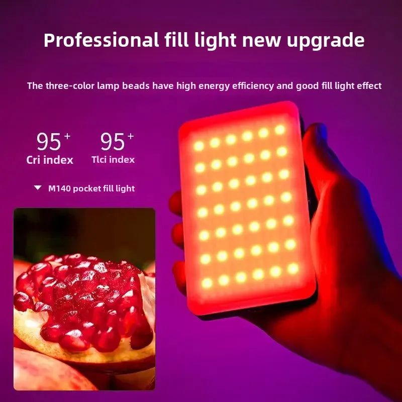 NEW Arrivals Cross-Border Mobile Phone Live Broadcast Video Camera Flashlight LED Flashing Light Bulb VLOG Light For Video Conferences Mobile Phones Accessories