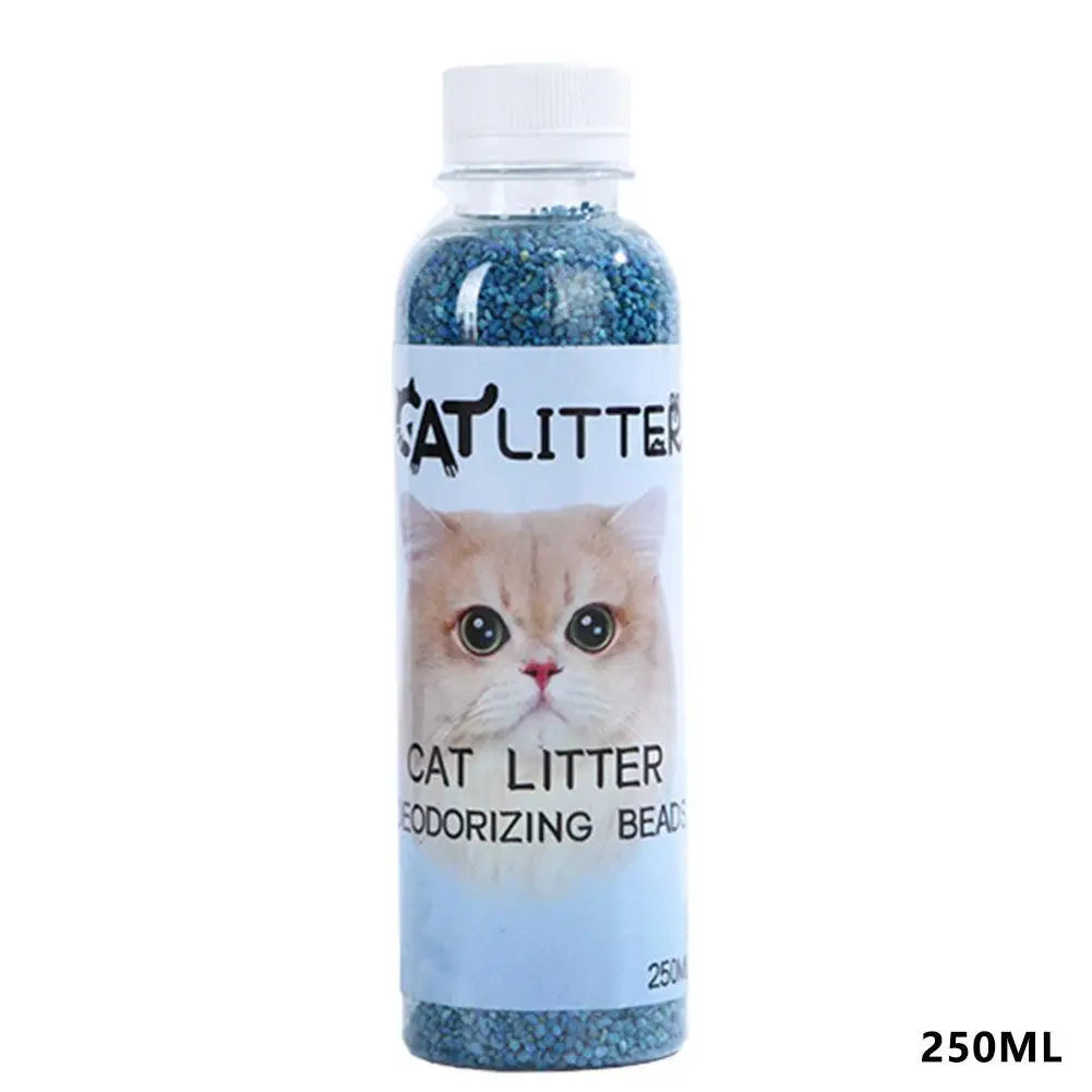 NEW 2PCS Set Cat Litter Deodorant Beads Efficient Deodorization Lasting Freshness Low Dust sanitary Cat Litter Deodorizing Beads Cats Hygiene Accessories Pets Supplies