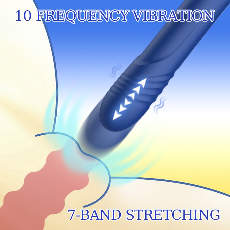 HESEKS 4 IN 1 Love Hamma Vibrator For Women Adult Clitoris Stimulation G Spot Dildo Hammer Shape Vibrator Sex Toy For Women