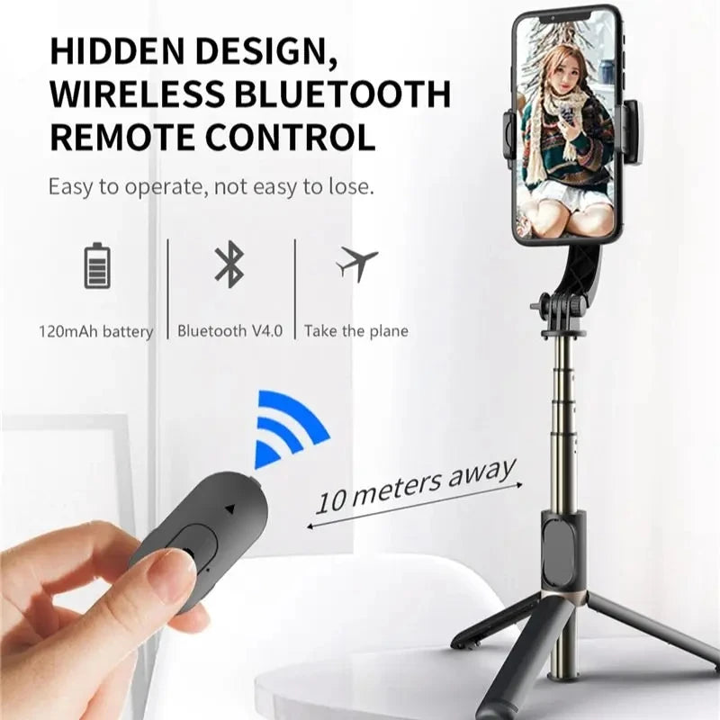 NEW!!!! HOT SALE!!!! Mobile Phones Video Stabilizer with Bluetooth Selfie Stick Gimbal Stabilizer Smartphone Live Streaming Vertical Shooting Mobile Cell Phones Electronics Accessories Supplies Tools