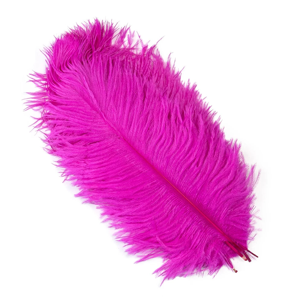 10 PCS Set 10 Colors Natural Ostrich Feathers Wedding Home Decor 30-35cm/40-45cm Ostrich Plumes Table Centerpiece Crafts