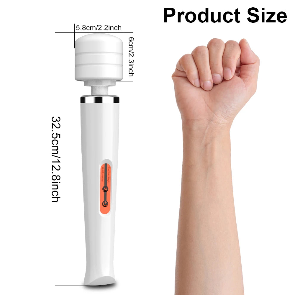 New 10 Speeds Magic Wand Massager Women's Erotic Toy Large AV Wand G-Spot Massager Clitoral Stimulator Adult Sex Toy for Women