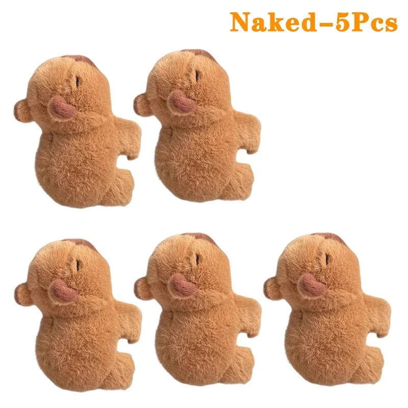 NEW Arrivals 1-10PCS Set Capybara Clap Circle Toys Slap Snap Wrap Wristband Bracelet Capybara Plush Hand Ring Fun Pop Circles Kids Gift