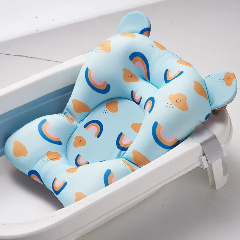 NEW Arrivals Baby Bath Support Pad Foldable Floating Seat Adjustable Newborn Bathing Cushion Infant Safety Net Hammock Babies Personal Care Supplies