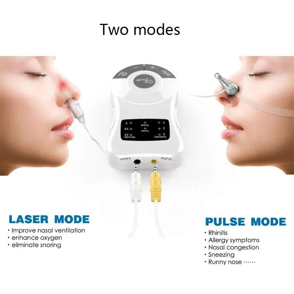 NEW Arrivals Rhinitis Red Light Treatment Machine Stuffy Nose Nasal Itching Sinusitis Cold Cure Allergy Reliever Therapy Device Health Care Supplies