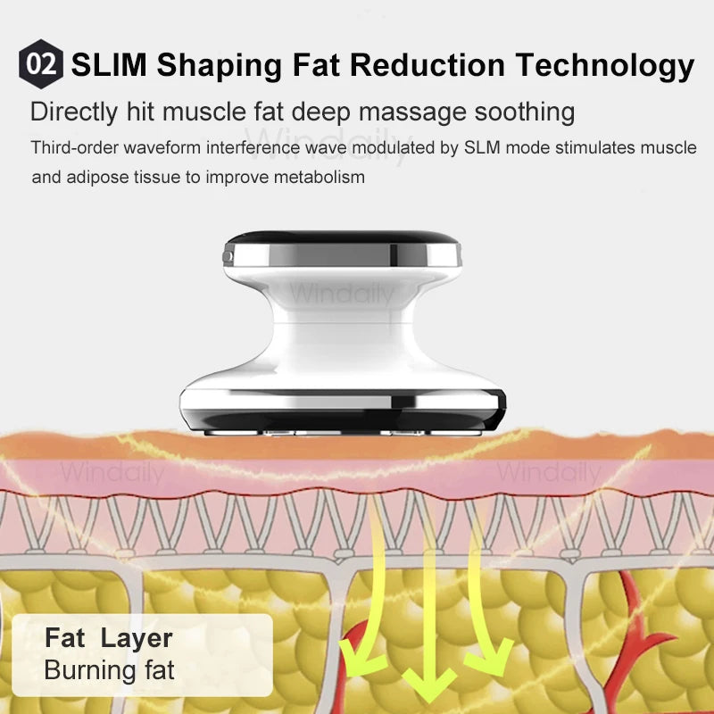 NEW Arrivals EMS & RF Radio Frequency Body Slimming Machine Fat Burner Slim Shaping Device LED Light Therapy Lose Weight Cellulite Massager Skin Care Accessories Health Care Supplies