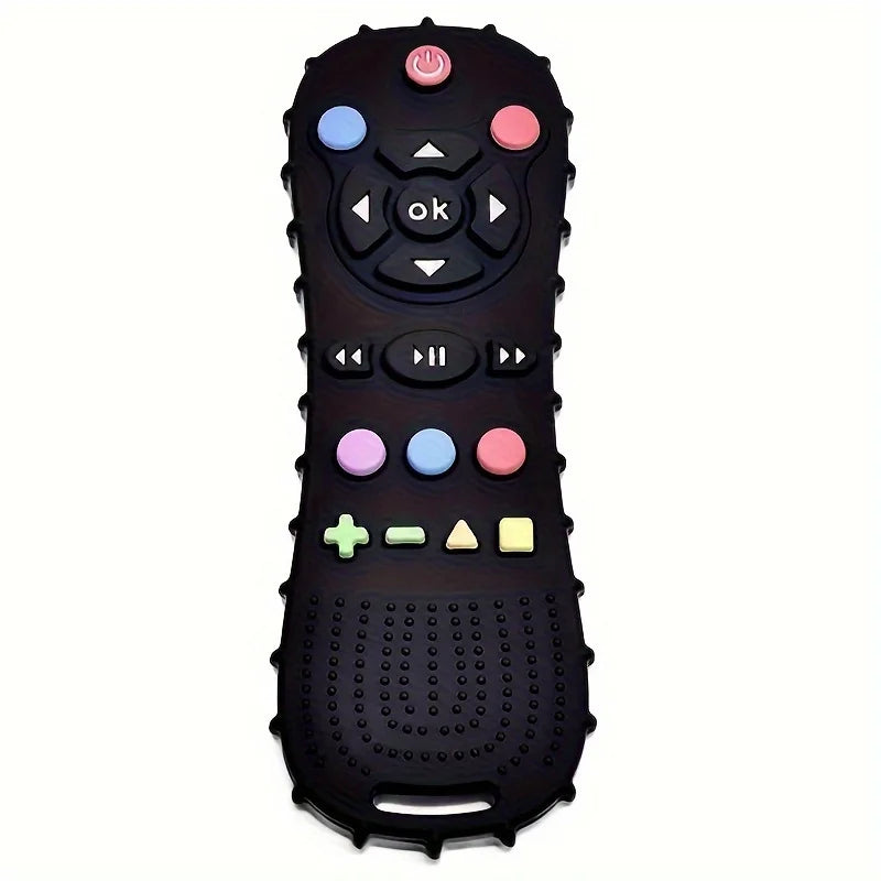 NEW Arrivals 4PCS Set New Baby Teethers Remote Control Modeling Silicone Teething Training Toys Children's Sensory Educational Toys Gift Sets