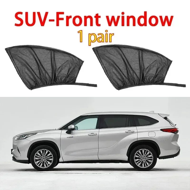 NEW Arrivals 4PCS Set Car Mosquito Screen, Window Mesh, Car Window Mosquito Net, Mosquito Proof Car insect Proof Glass Sunshade Curtains Accessories