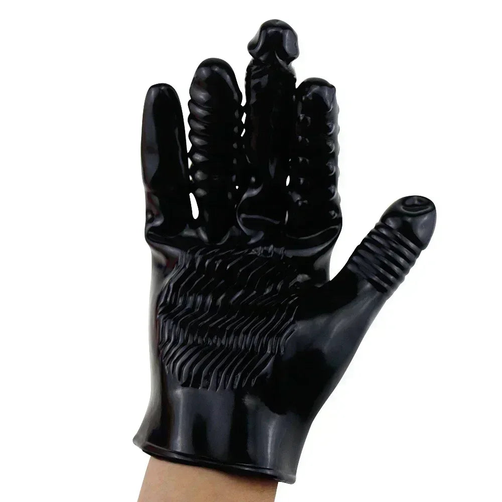 Sexy Gloves Fingering Dildo Masturbation Erotic Vaginal Stimulator Self Soothing Breast Nipples Massage BDSM Couple Sex Toys 18+