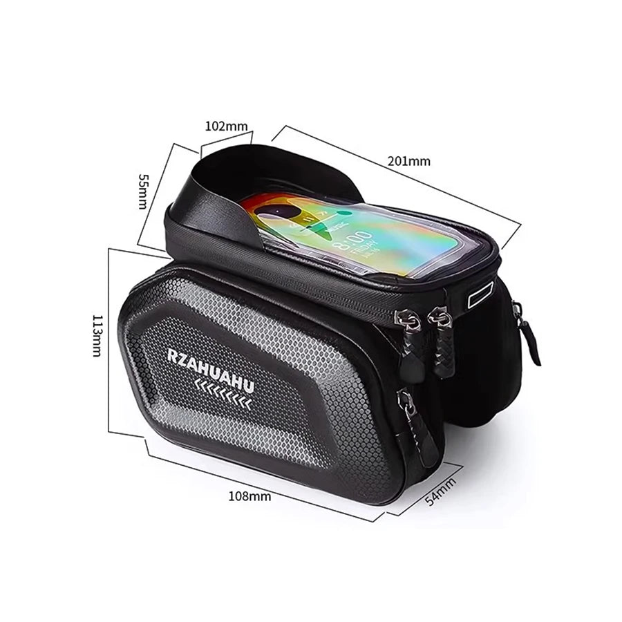NEW Arrivals Bicycle Bag Waterproof Touch Screen Cycling Bag Top Frame Tube Bag MTB Road Bike Bag Phone Case Bike Accessories