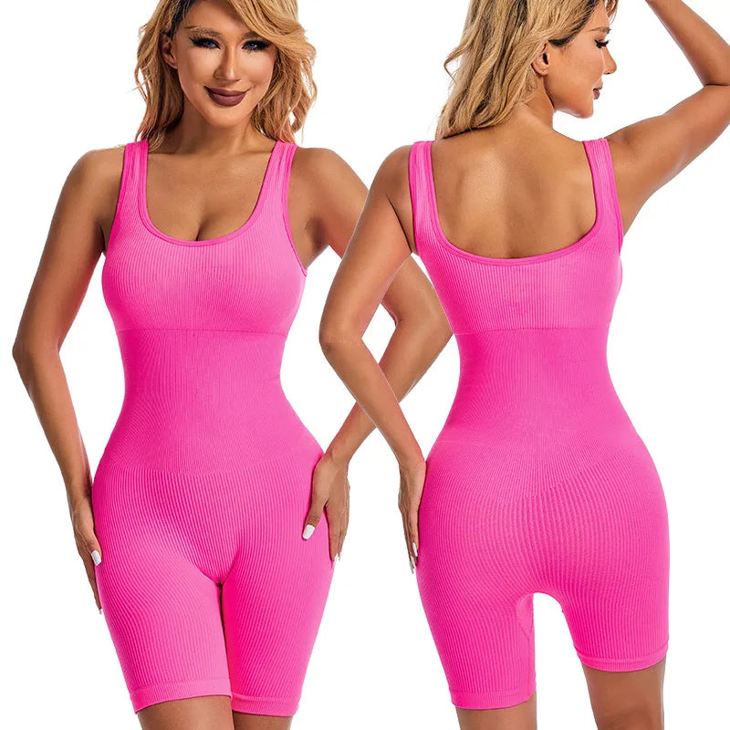 NEW Arrivals Women's Short Tracksuit Yoga Set One-Piece Sportswear Women's Gym Workout Clothes Fitness Stretch Bodysuit Yoga Suit