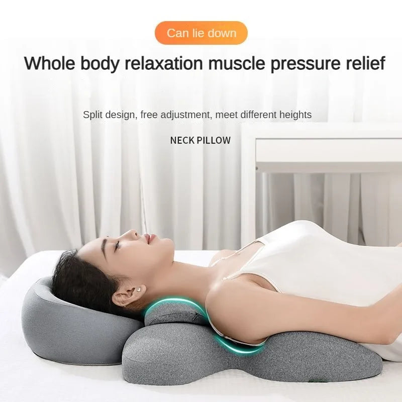 NEW Arrivals 2PCS Set 4 Colors Memory Foam Salon Massage Pillow Universal Face Cradle for Massage SPA Beauty Salon Pad Relax U Shape Face Chest Ribs Pillow Massage Set