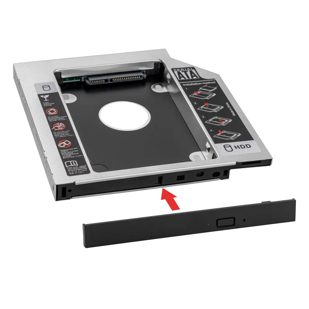 UnionSine 9.0 9.5 12.7mm HDD Caddy SATA 3.0 for 2.5'' SSD Case Hard Disk Drive Adapter for Laptop CD DVD-ROM Optibay