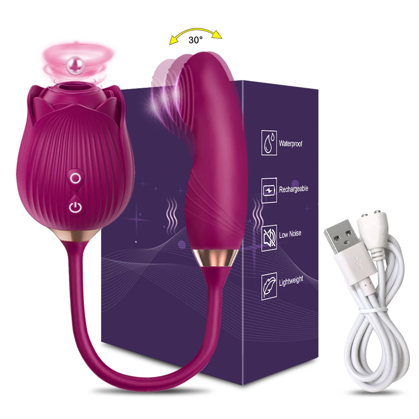 NEW Arrivals Sucking Vibrator for Women Masturbation Vagina Patting Clit Stimulator G Spot Rose-Dildo Vibrating Female Masturbator Massage Adult Sex Toys Supplies