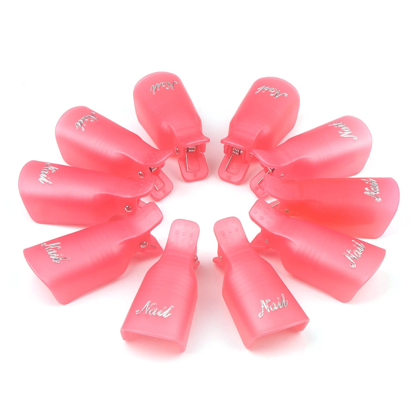NEW Arrivals Plastic Nail Art Soak Off Cap Clips UV Gel Polish Remover Wrap Tool Fluid for Removal of Varnish Manicure Tools Women Ladies Beauty Salon Supplies