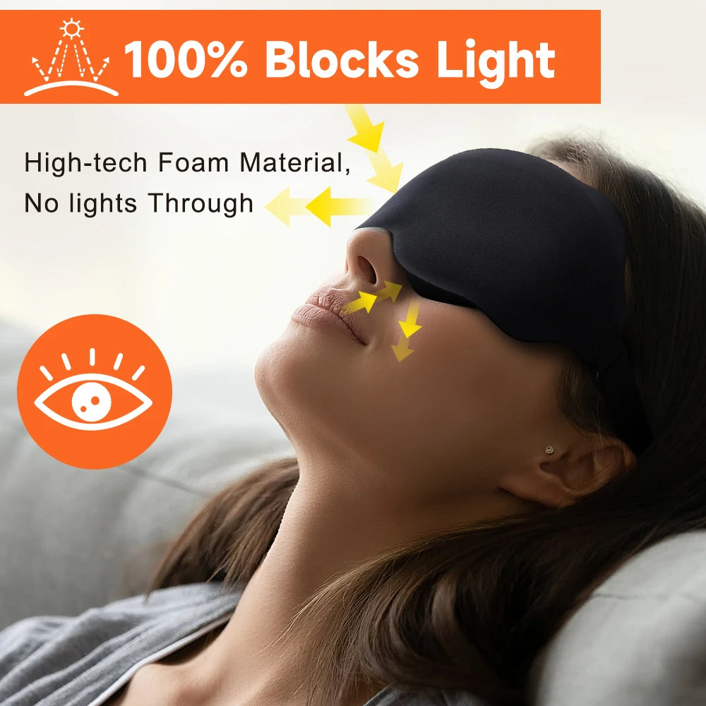 NEW 3D Sleep Mask 5 Colors for Eyes Soft Sleeping Eye Mask Travel Airplane Hotels Eyeshade Night Breathable Sleeping Aid Mask Eye Shade