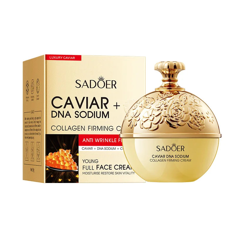 Instant Remove Wrinkle Korean Caviar/Pearl/DNA Sodium/Capsule Cream Retinol Face Anti-Aging Firming Lifting Fade Fine Lines Improve Skin Moisturize Brighten Women Skin Care Supplies Korean Cosmetic Products