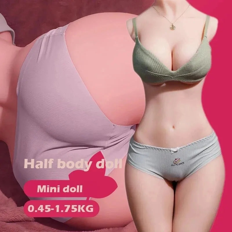 Adult Mini 1.56LB Sex Doll for Men Realistic Pocket Pussy Adult Doll Torso With Breasts 3D Textured Virgin Vagina Channel Sex Toys