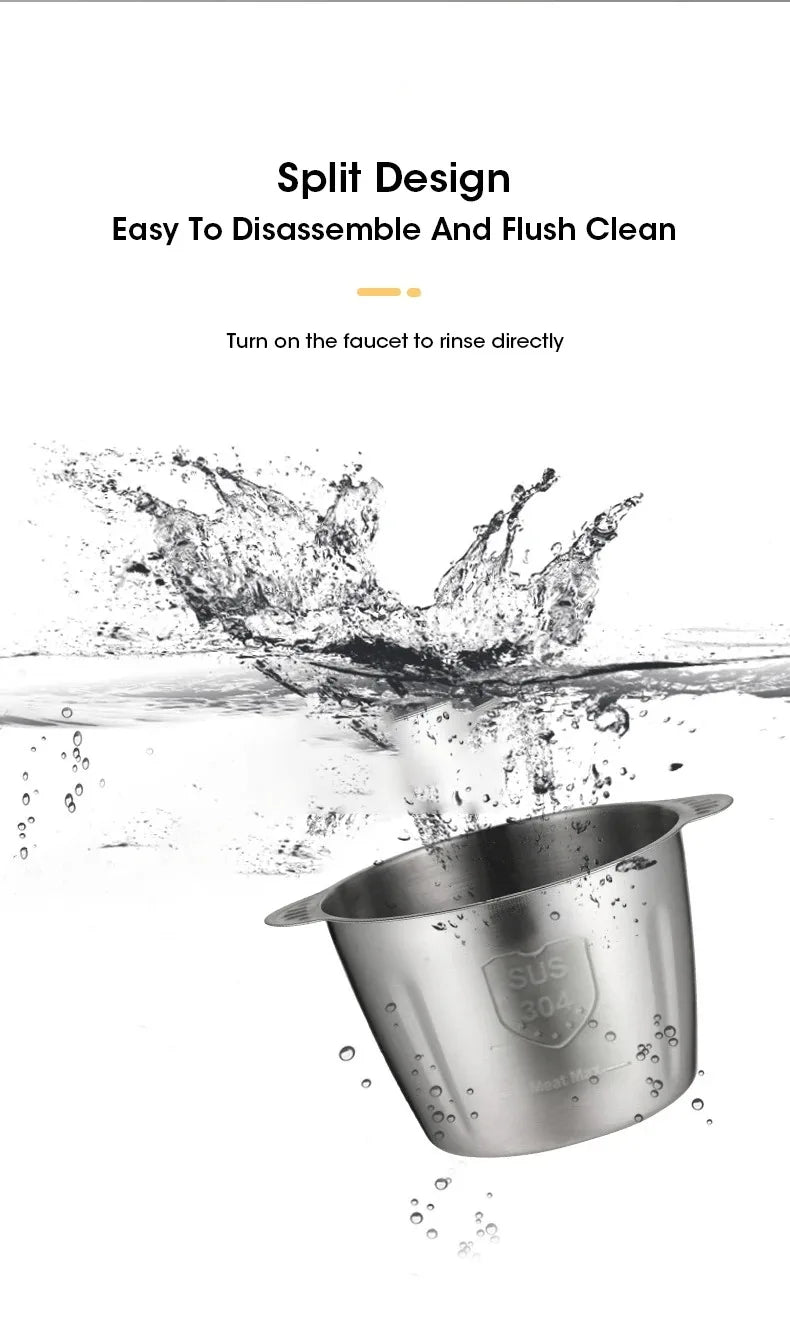 NEW Arrivals 5L Electric Meat Grinders 304 Stainless Steel Food Crusher Multifunctional Vegetable Slicer Chopper Mincer Baby Food Processor Kitchen Accessories Home Cooking Devices