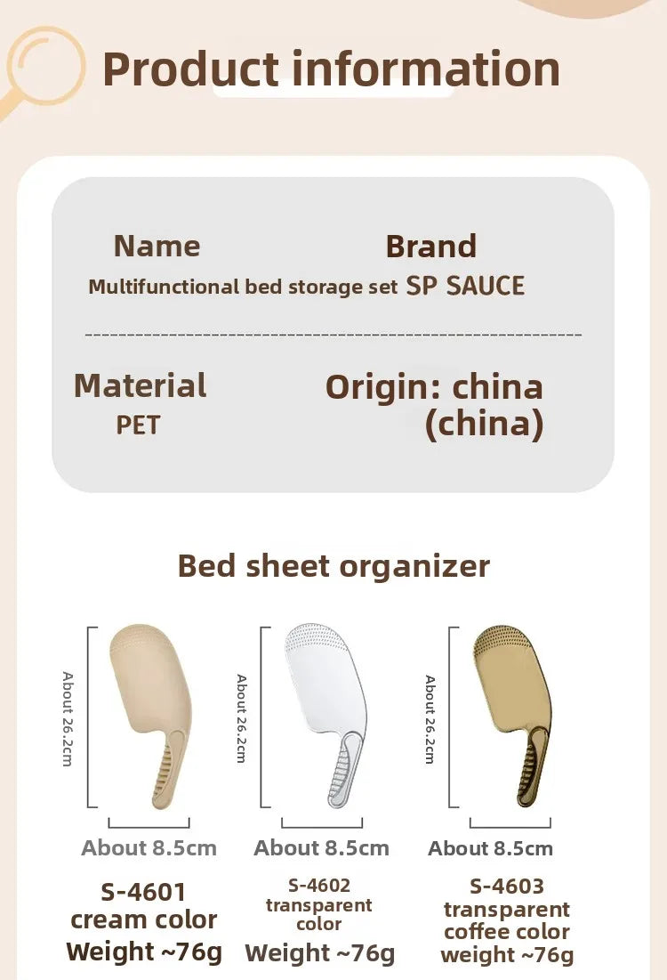 NEW Arrivals 2 In 1 Set Bed Mat Organizer Bedding Lifter Tucker Home Force Bed Sheet Combination Gap Bed Mat Lift Bedding Change Bedding Tool Home Furniture Accessories