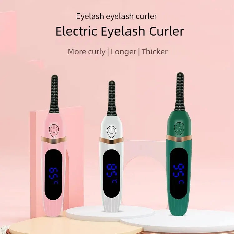 Digital Display Electric Eyelash Curler Hot Iron Eyelash Straightener Heat Curling Device