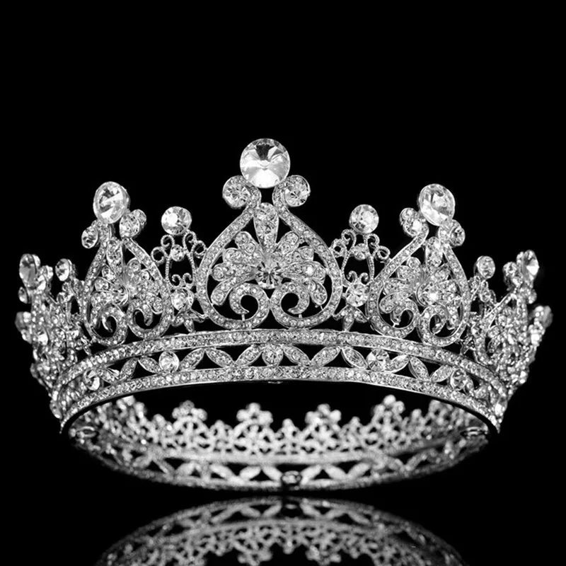 Low-Price Sales are Limited Luxury Wedding Crown Gold Silver Color Rhinestone Crystal Diadem Queen Crown Princess Tiaras Bridal Hair Jewelry Party Hair Accessories Girls Ladies Luxury Jewelry Fashion Accessories Supplies