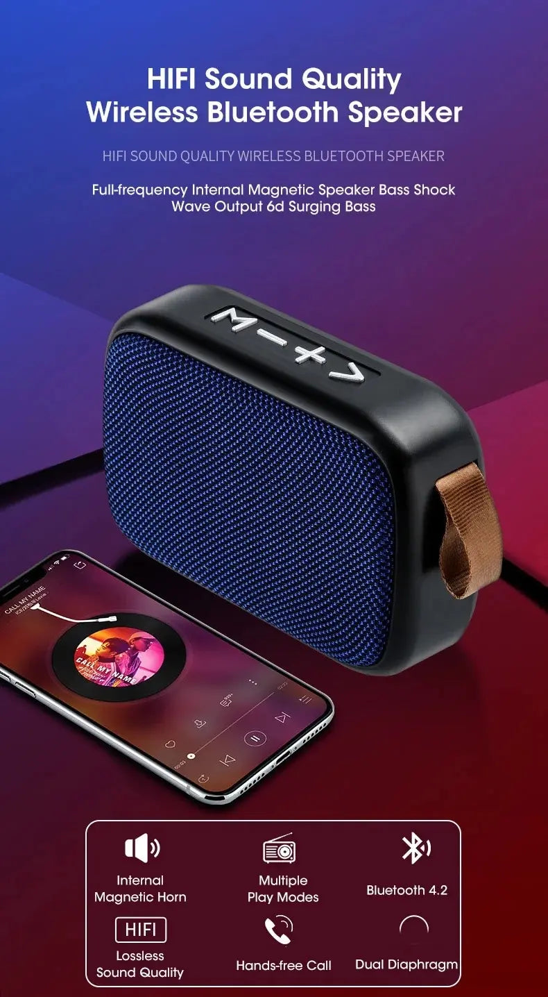 New Wireless Bluetooth Speaker Outdoor Portable Subwoofer Mini Speaker Home Cloth Card Speaker Sound Accessories Electronic Supplies