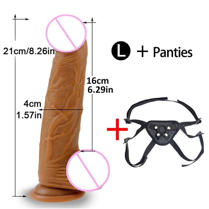 Skin Feeling Realistic Dildo for Women Soft Huge Penis with Suction Cup Female Masturbate Lesbain Anal Sex Toys for Adults 18+