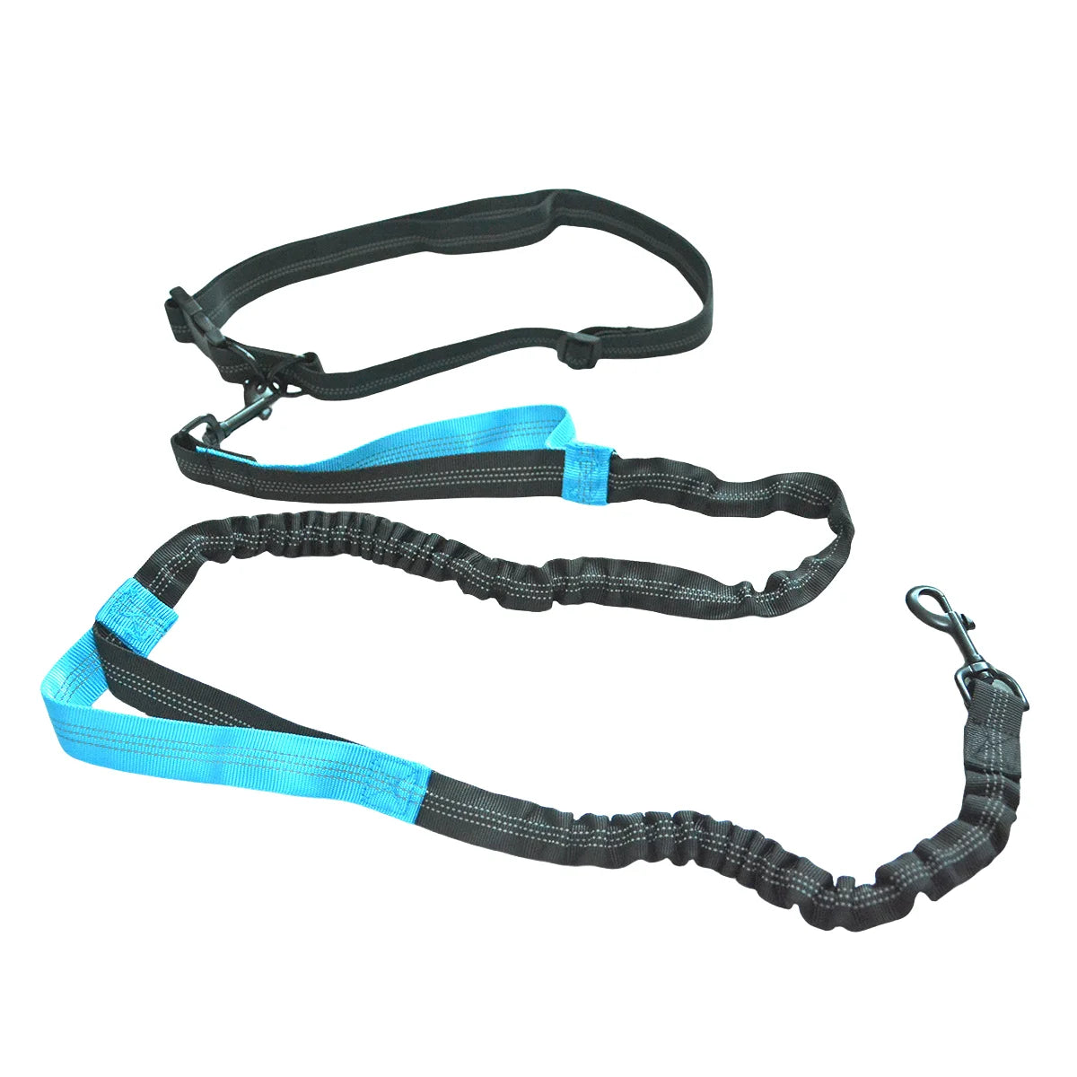 NEW Arrivals 2 in 1 Set Hands Free Dog Leash, Adjustable Waist Leash for Dog Handle Bungee with Reflective Stitches Outdoor Walking Hiking Running Leash Pets Accessories