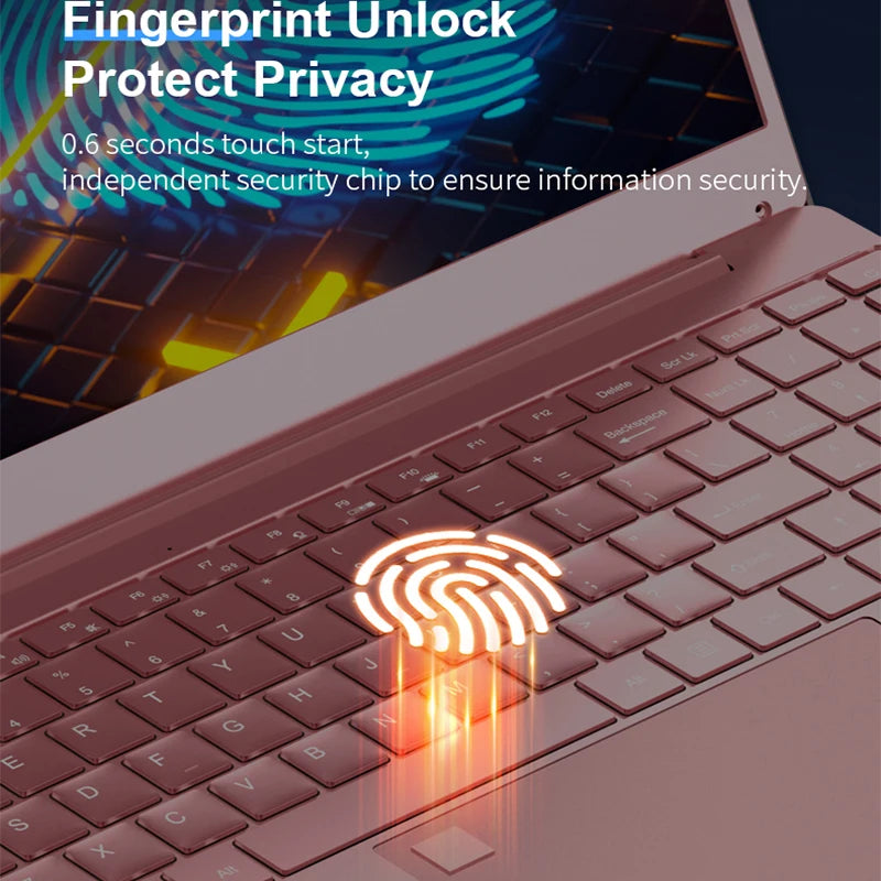 Notebook Brand New Pink Woman Laptop Windows 11" 10 Office Education Gaming 15.6“10th Gen Intel Celeron J4125 12G RAM 1T Dual WiFi Narrow Side Computer Laptops Supplies Electronics Accessories Devices Products