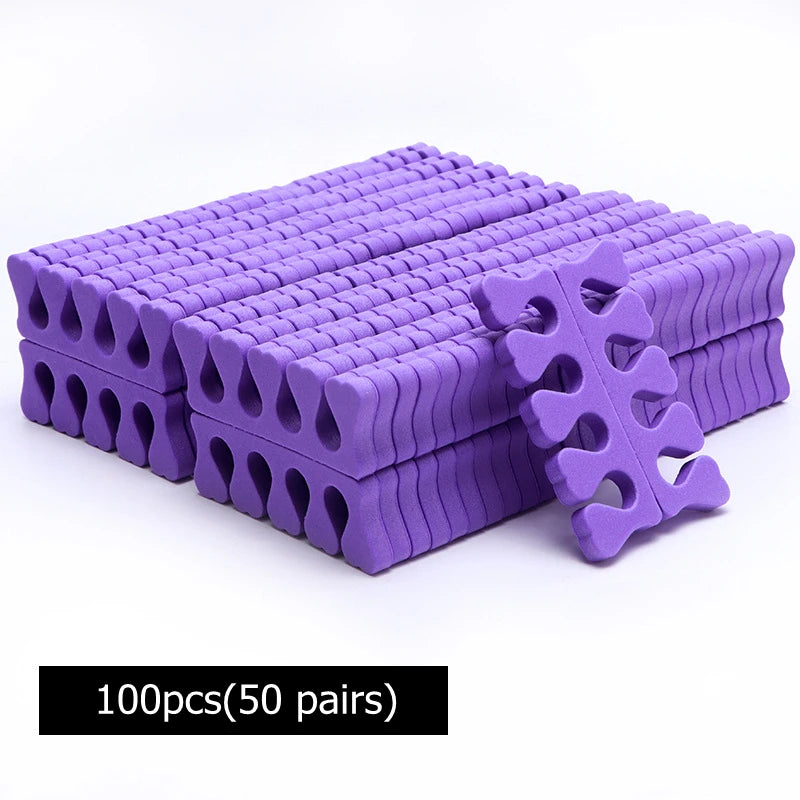 NEW Arrivals 200/400PCS Set Nail Art Toes Separators Soft Sponge Fingers Foot Gel UV Polish Coating Painting Manicure Pedicure Tools Foam Women Cosmetic Accessories Manicure Pedicure Supplies
