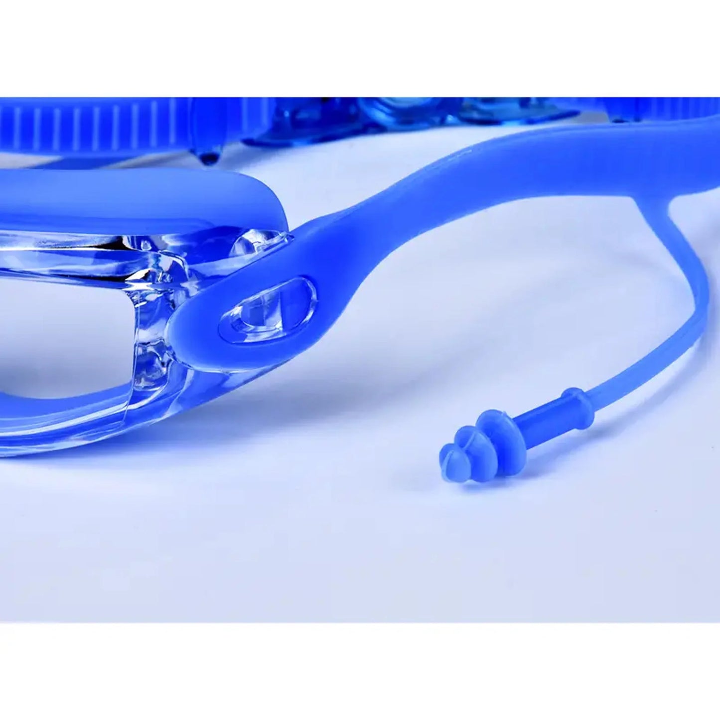 NEW 4 Colors Adult Swimming Goggles High Definition Swimming Water Pool Beach Goggles Non-Eye-Proof Silicone Earplugs Large Frame Anti-Fog Professional Waterproof Nose Ear Protection Set