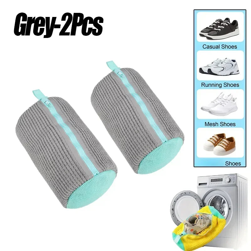 NEW 4pcs Set 3 Colors Laundry Bag Shoe Washing Net Washing Bag Padded Net Laundry Shoes Household Machine Washing Shoes Bags Drying Bags