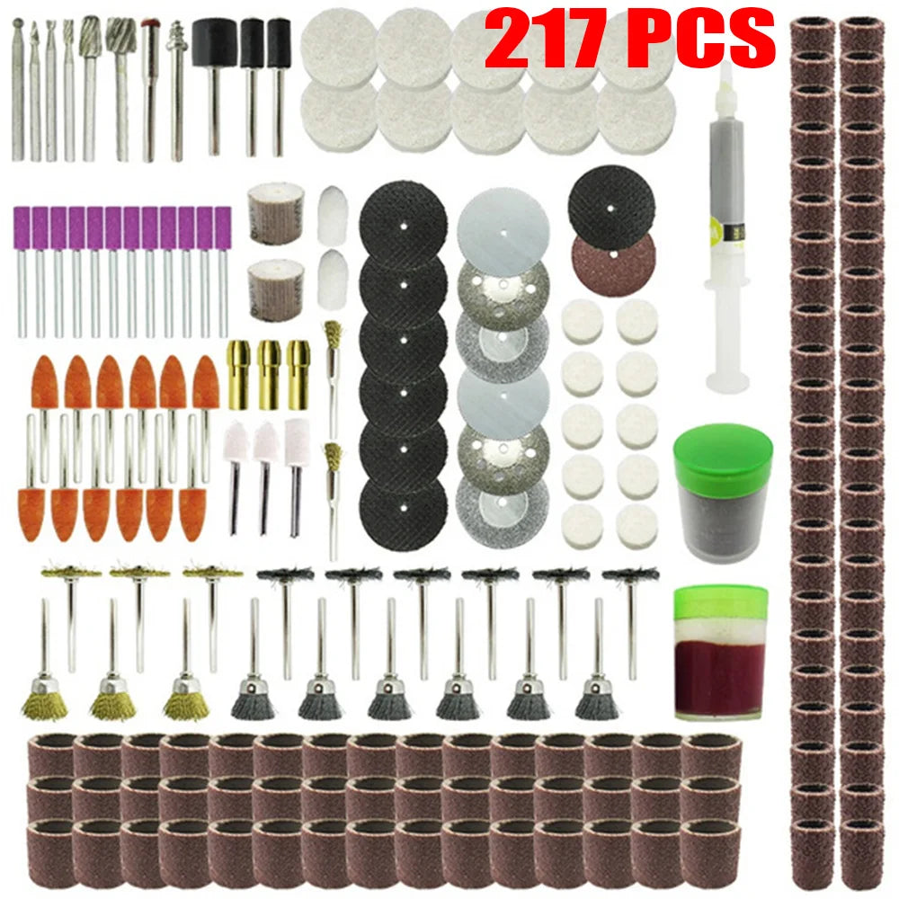 NEW Arrivals 373PCS Set Mini Electric Drill Multi Rotary Tool Accessories Set Grinding Polishing Rotating Polishing Kits For Dremel Accessory