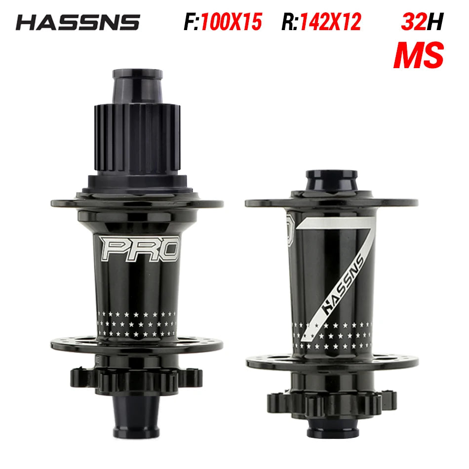 NEW Arrivals PRO7 Bicycle Hub 24/32Holes J-Bend Spokes THRU Axle 12X142 HG/XD/MS 4Pcs Set Sealed Bearing for SHIMANO Mountain Bike Road Racing Bikes Freehub Bicycle Accessories