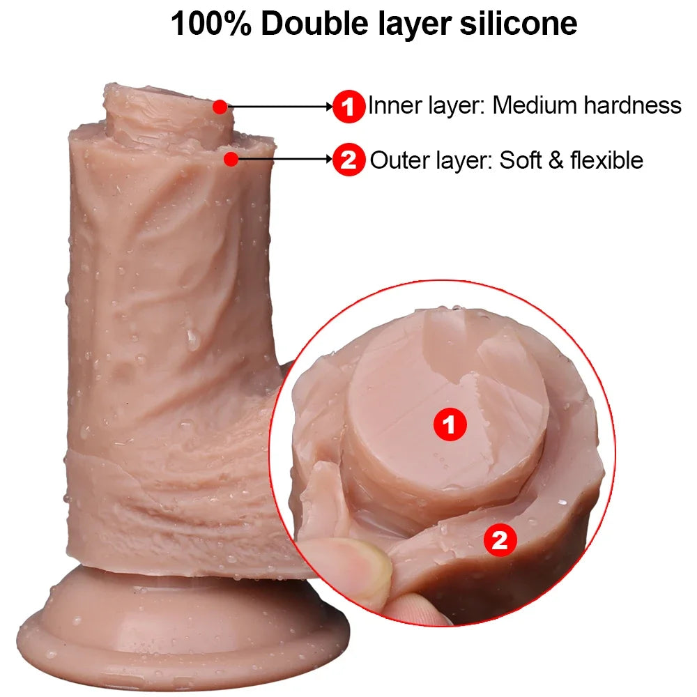 Adult Huge Realistic Dildo Skin feeling Phallus soft Big vibrator Penis With Suction Cup Sex Toy for Woman Strapon Female Masturbation