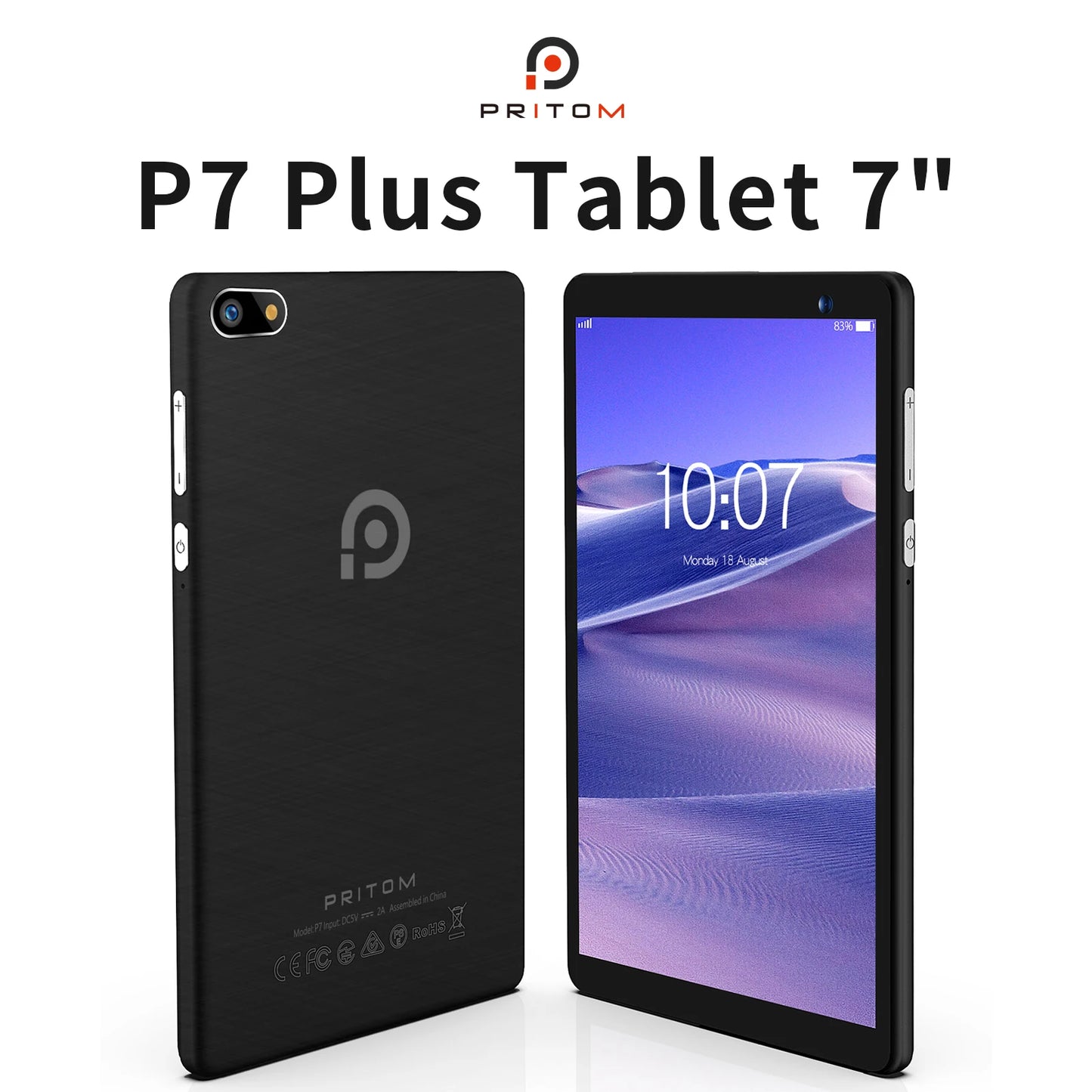 NEW 7" Inch Tablet PC 32 GB Android 11 with Quad Core Processor HD IPS Display Dual Camera WiFi with PU Protective Case Electronic Products Computer Accessories
