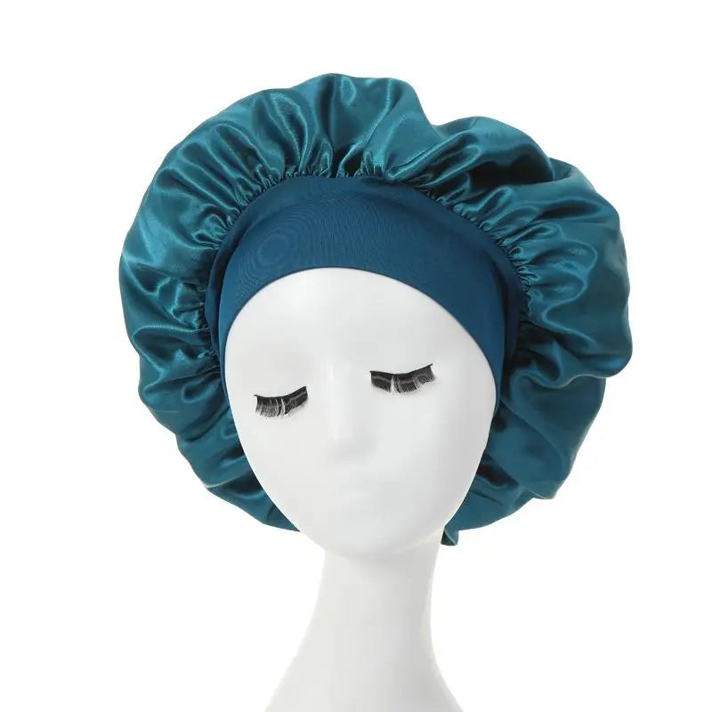 Silky Satin Lined Bonnet Sleep Cap Stay On All Night Hair Wrap Cover Slouchy Beanie For Curly Hair Protection For Women And Men