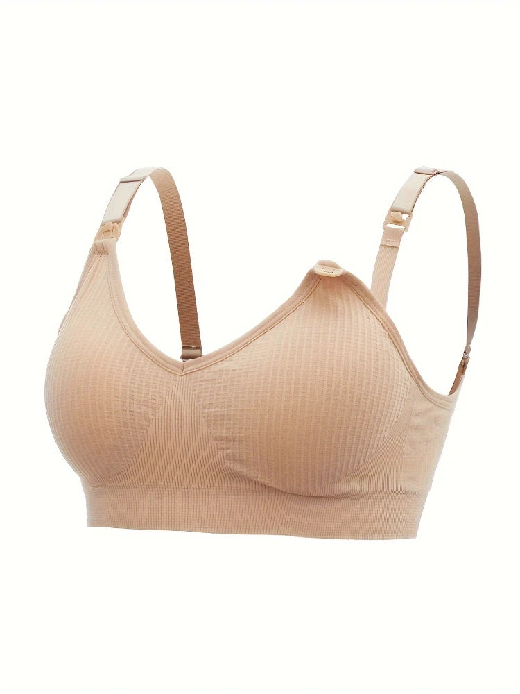 NEW Arrivals 3PCS Set No Steel Ring with Sports Pad Bra Breastfeeding Non-Sagging Vest-Style Pregnant Women's Clothing Underwear Front Buckle Bras