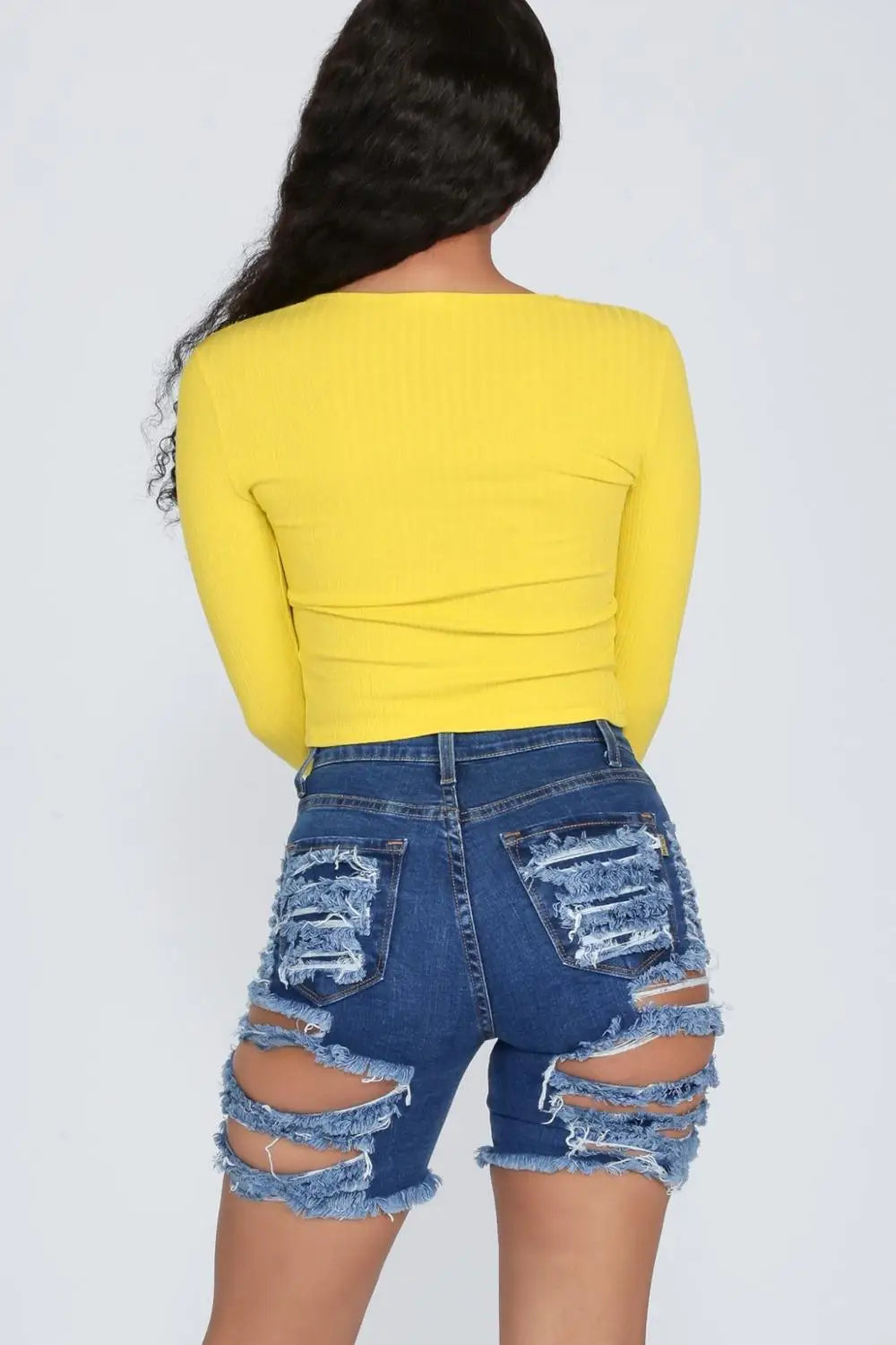 NEW!!!! S - 2XL Summer Ripped Denim Jean Shorts Woman Trendy Fashion Sexy High Waist Jeans Shorts Street Hipster Shorts Clothes