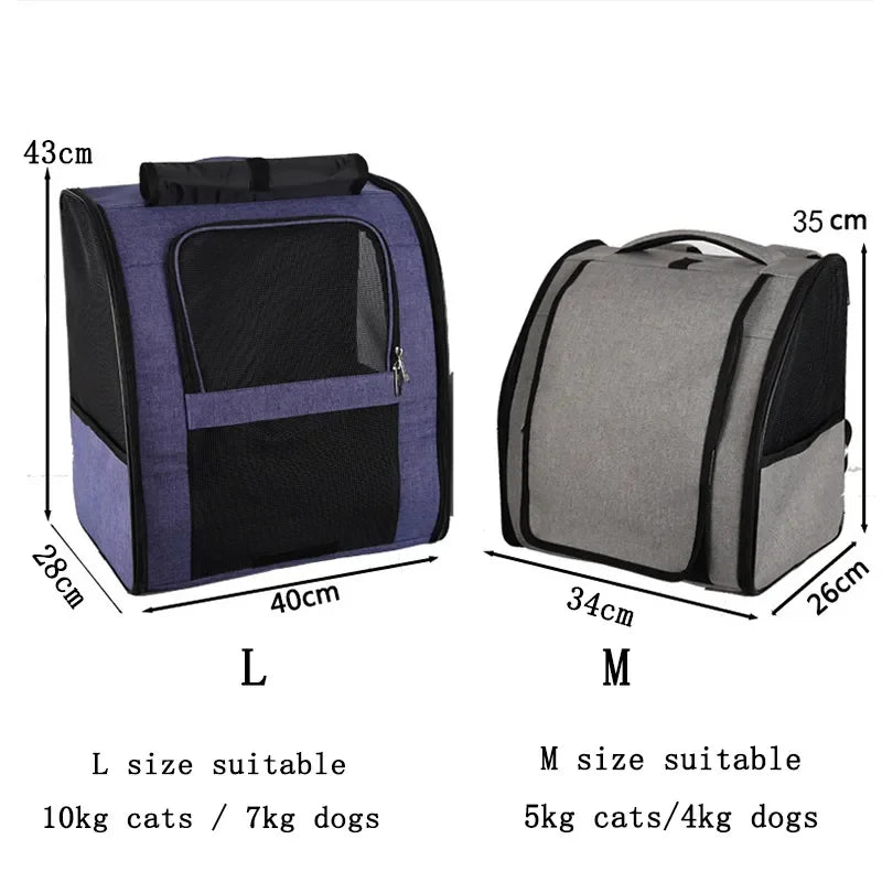 NEW Arrivals Pet Cat Puppy Backpack Large Space Breathable Portable Outdoor Hiking Travel Bag Backpack Cat Small Dog Transport Cat Backpack Pet Supplies
