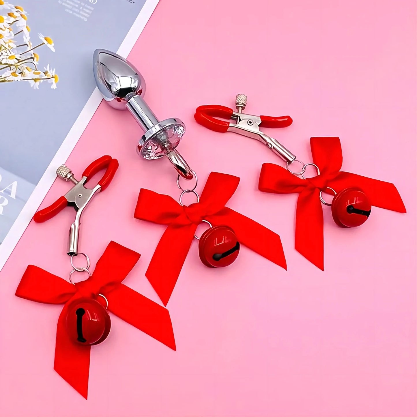 Breast-Fed Sex Toy Nipple Clamps Metal Chain Adjustable Breast Labia Clips Clit Exotic Sex Toys For Couple Flirting BDSM Tools