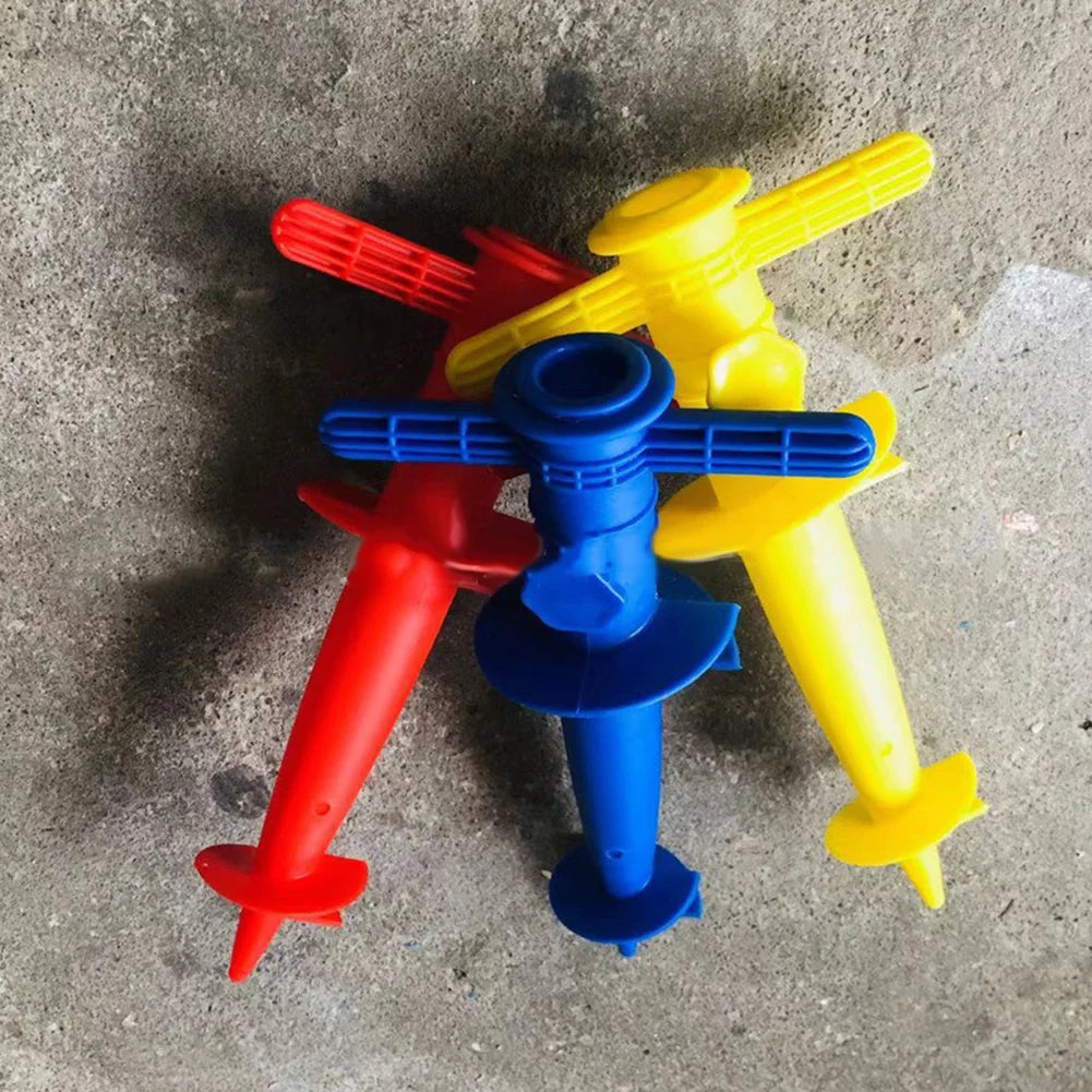 NEW Arrivals 1PC Random Color Umbrella Base Adjustable Plastic Sun Beach Patio Sand Ground Fixing Tools Anchor Stand Spike Auger Keep Holder Outdoor Camping Beach Garden Accessories