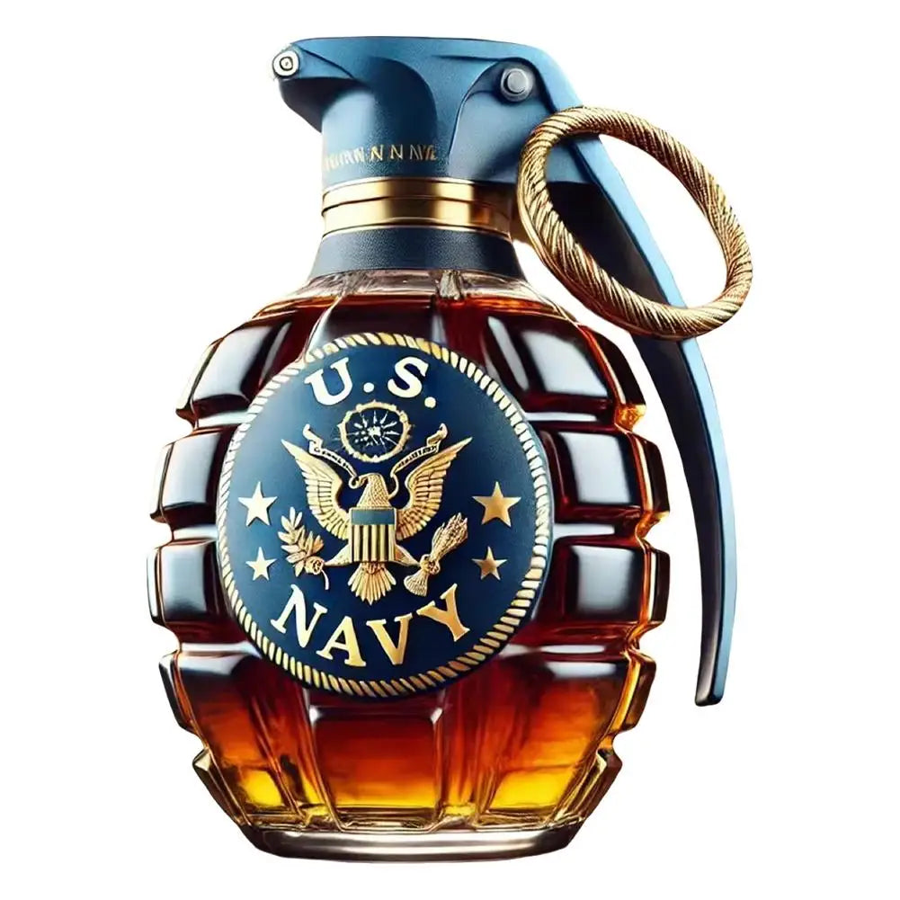 NEW Military Hand Whiskey Bottle Engraved Hand Shape Whiskey Glass For Bar Office Home Decor Wine Cocktail Bottle Statue Decoration