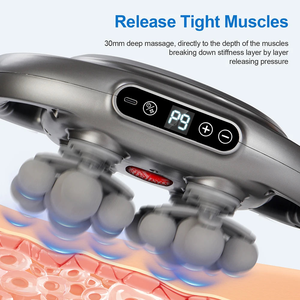 NEW Arrivals 22-Head Fascia Gun High-Frequency Vibration Body Massage Gun Back and Waist Massager Neck Shoulder Massager Muscle Massage Relaxation Accessories Health Care Supplies