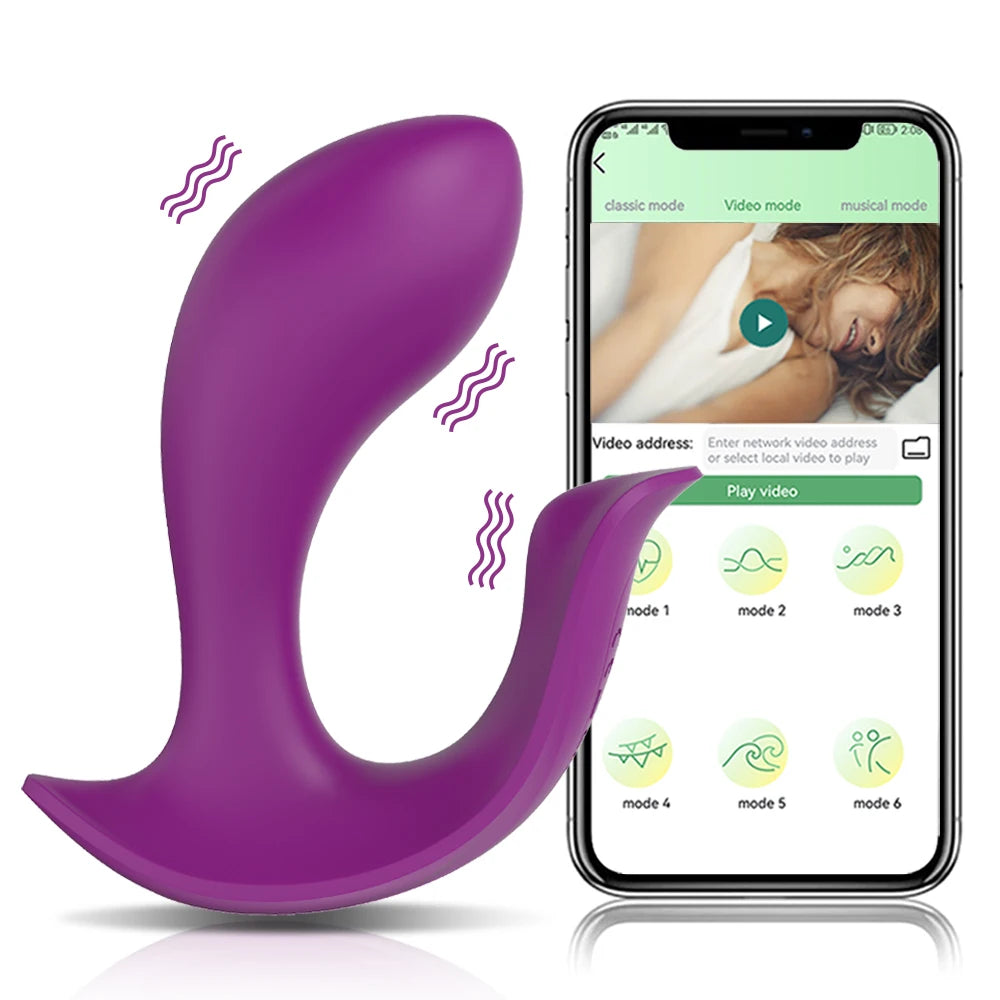 Bluetooths Dildo Vibrator for Women Wireless APP Remote Control Vibrator Wear Vibrating Panties Toy for Couple Sex Toys Shop