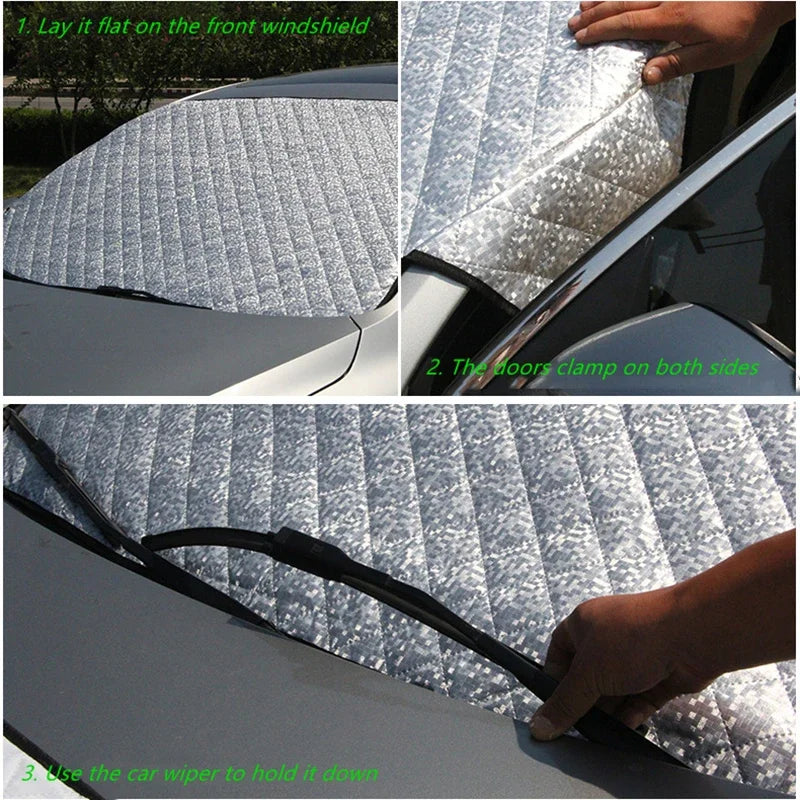 NEW Summer Car Sun Protectors and Winter Car Snow Ice Shields Are Suitable for Front Windshields to Prevent Frost and Dust Cars Accessories